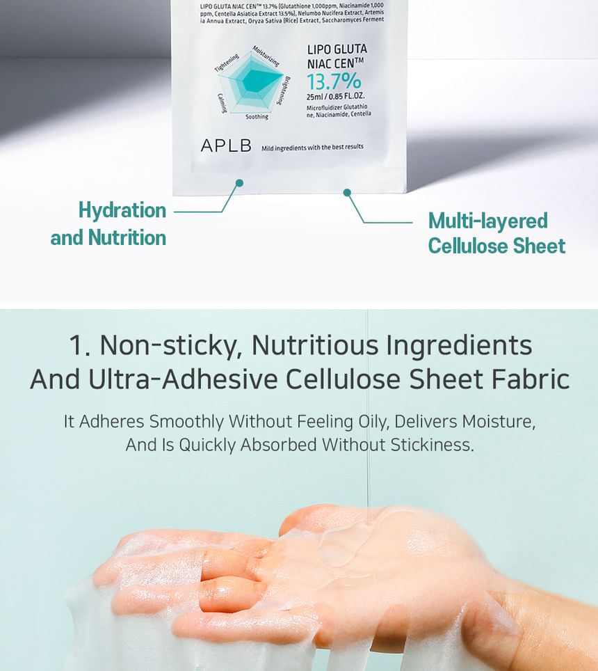 Glutathione Niacinamide Sheet Mask Bundle Set