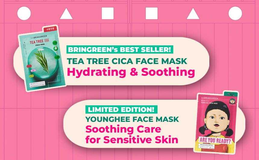 Tea Tree Cica & Young Hee Fresh Mask Set Squid Game Edition