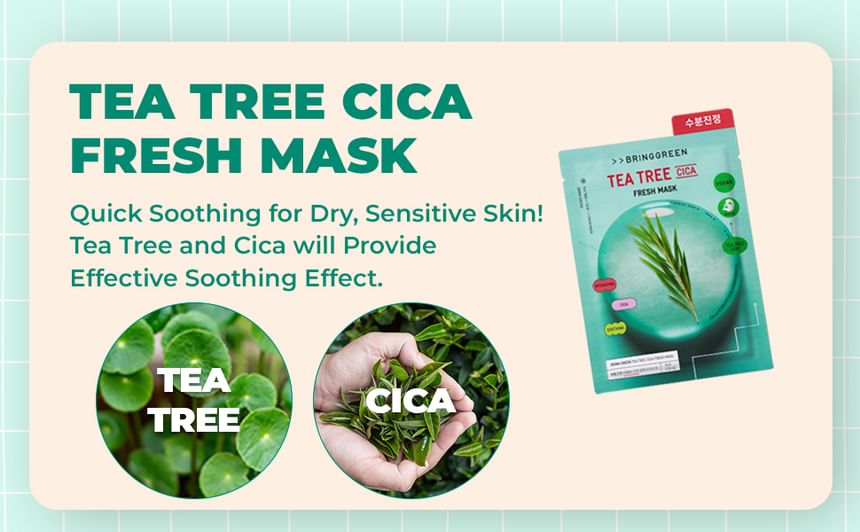 Tea Tree Cica & Young Hee Fresh Mask Set Squid Game Edition