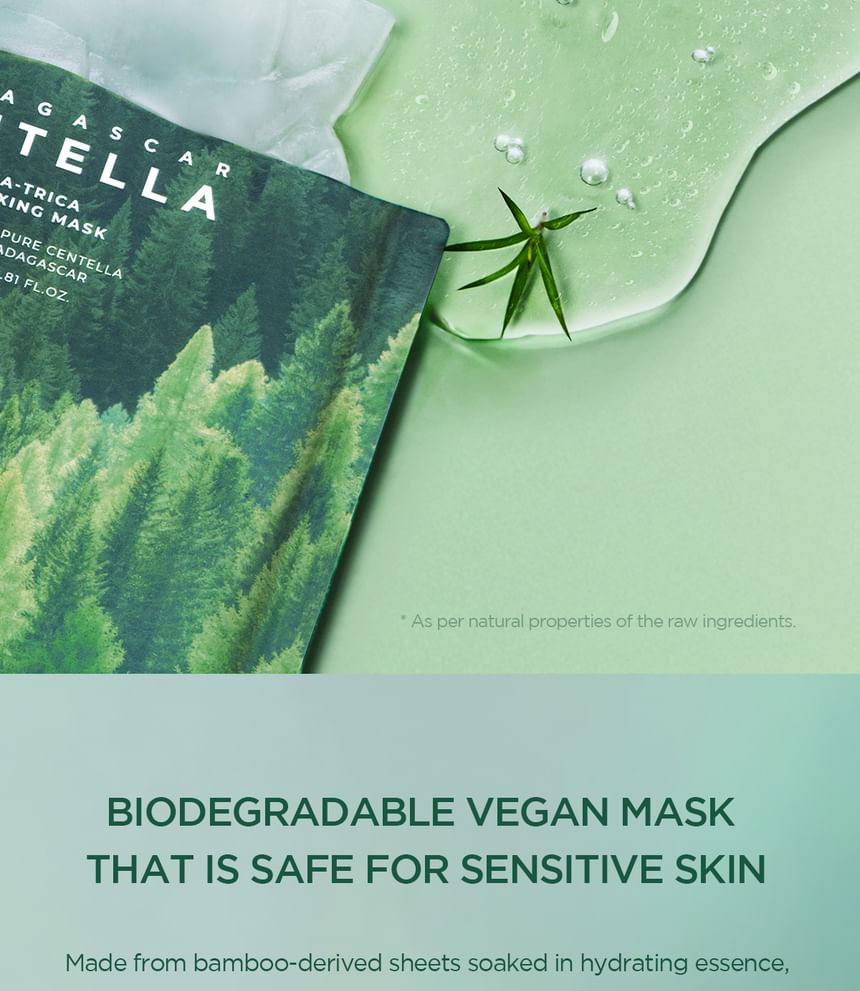 Madagascar Centella Tea-Trica Relaxing Mask 5pcs Bundle Set