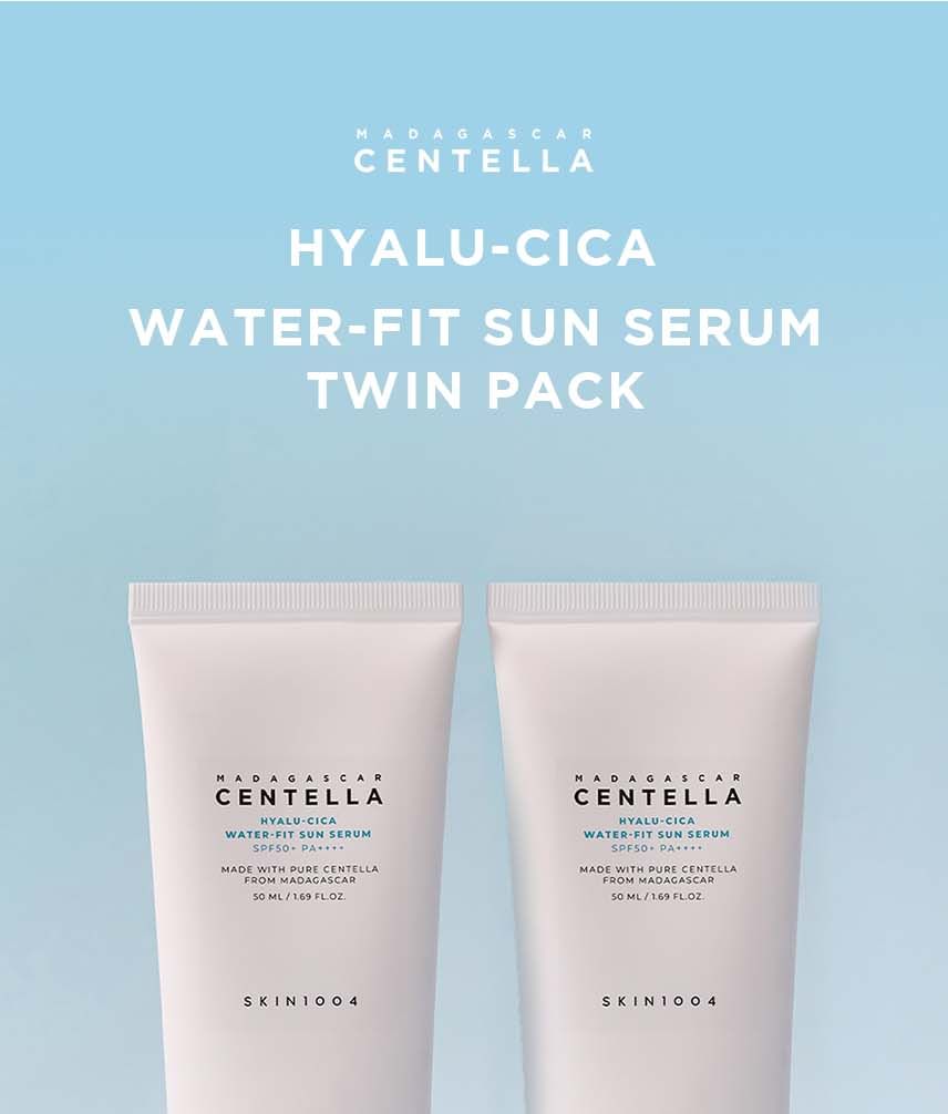 Madagascar Centella Hyalu-Cica Water-Fit Sun Serum Twin Pack