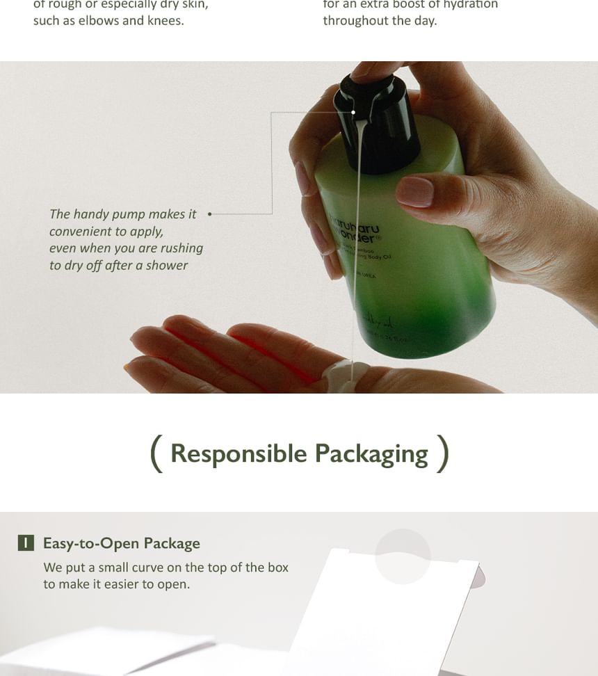 Black Bamboo Daily Smoothing Body Oil 2pcs Bundle Set