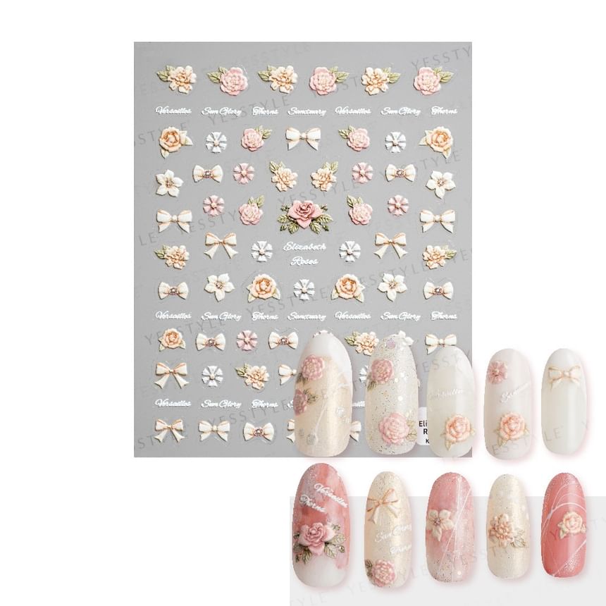 Embossed Nail Stickers J