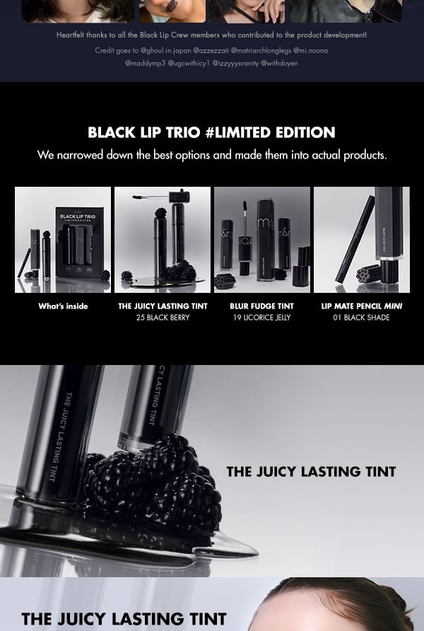 Black Lip Trio Set
