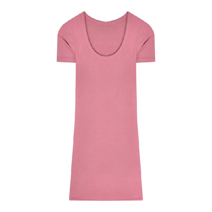 Short-Sleeve Scoop Neck Plain Mini Bodycon Dress