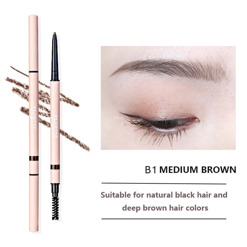 2 In 1 Eyebrow Pencil - 5 Colors (1-5)
