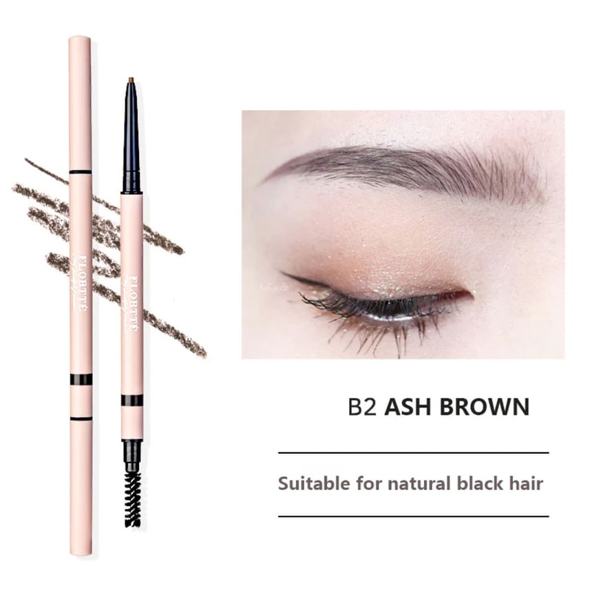 2 In 1 Eyebrow Pencil - 5 Colors (1-5)