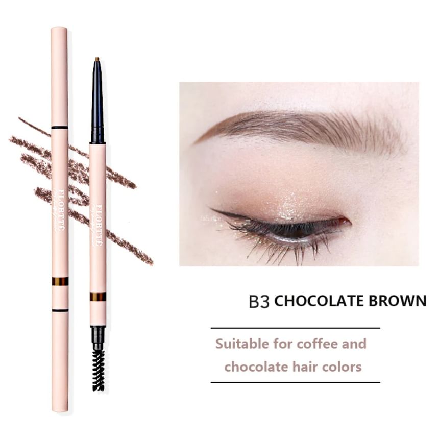 2 In 1 Eyebrow Pencil - 5 Colors (1-5)