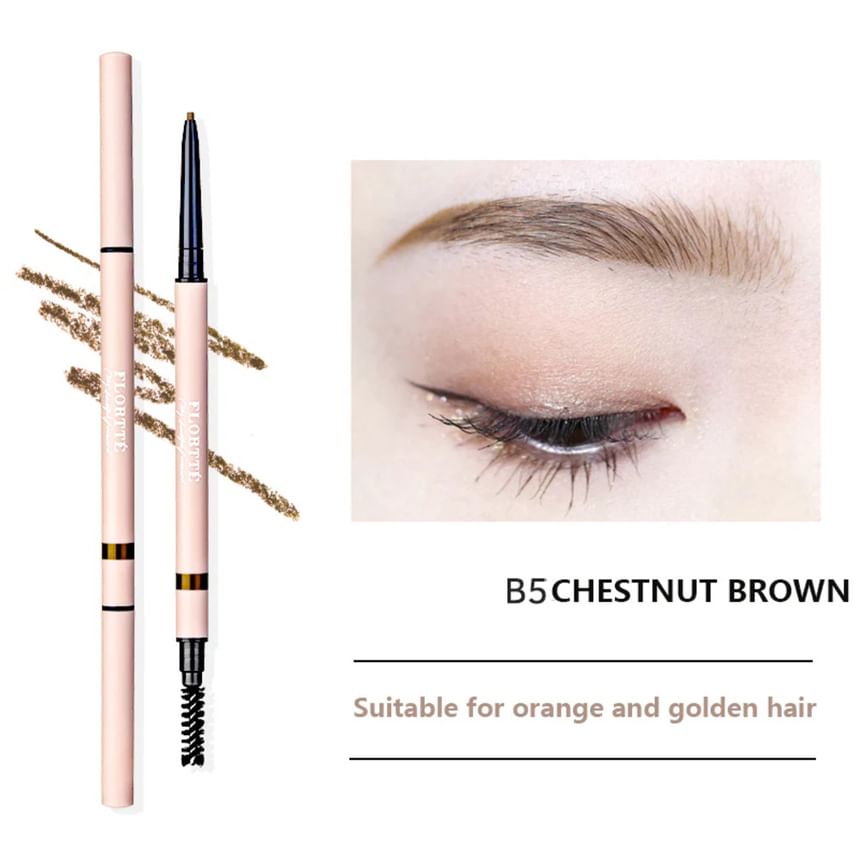 2 In 1 Eyebrow Pencil - 5 Colors (1-5)