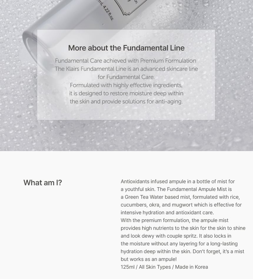 Fundamental Ampule Mist