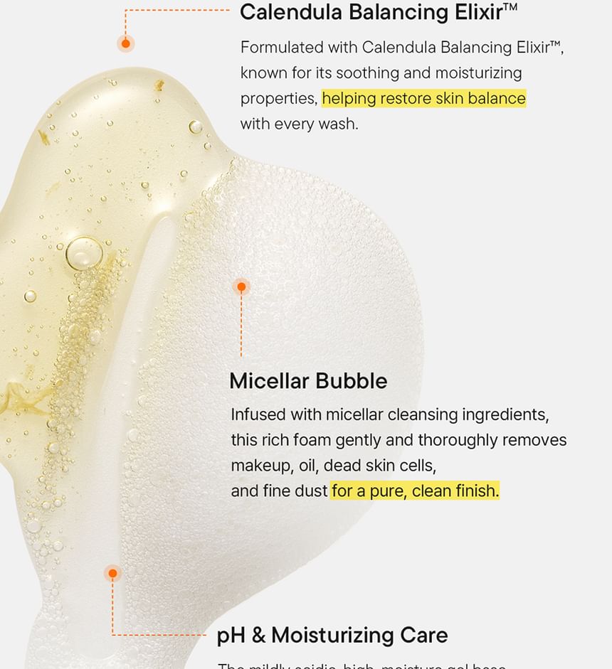 Calendula Balancing Foam Gel Cleanser