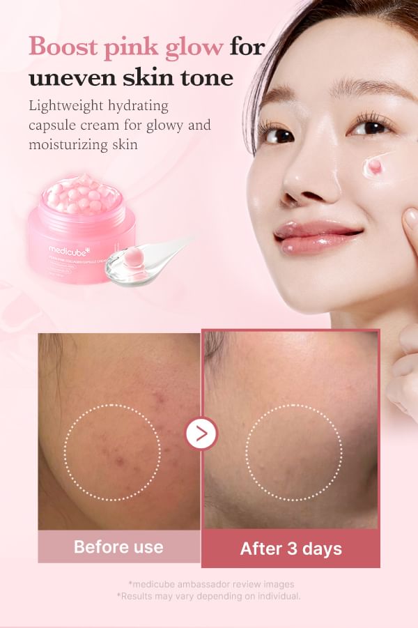PDRN Pink Collagen Capsule Cream 2pcs Bundle Set
