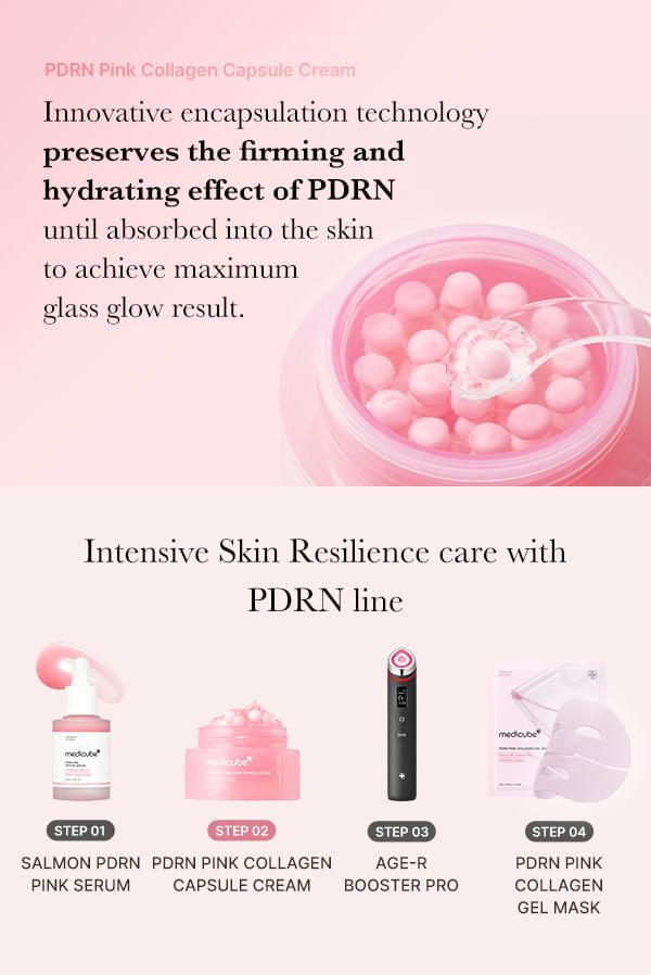 PDRN Pink Collagen Capsule Cream 2pcs Bundle Set
