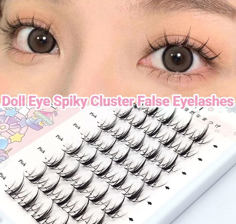 Doll Eye Spiky Cluster False Eyelashes (Various Designs)