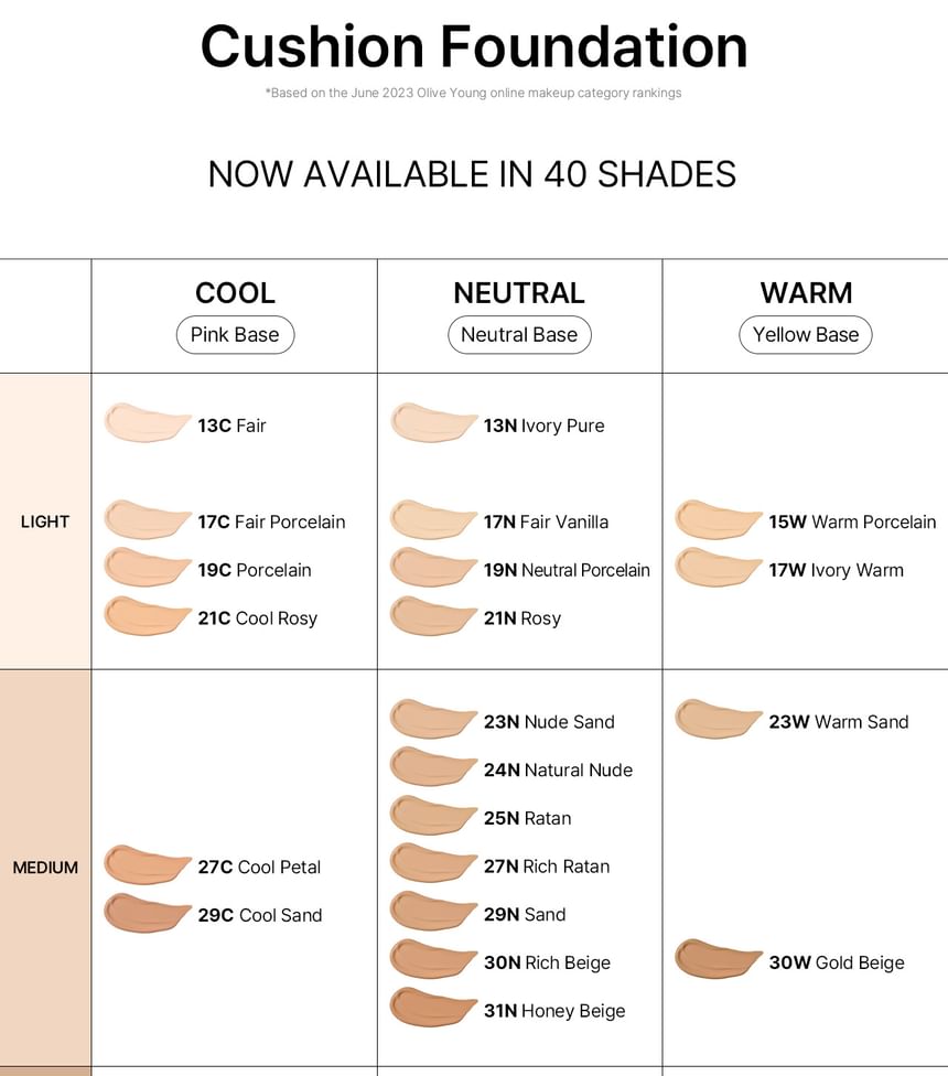 Cicamanu Serum Cushion - 40 Colors