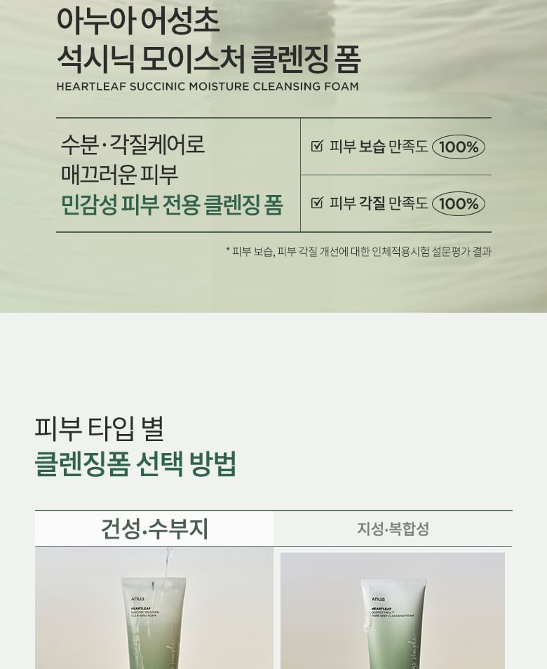 Heartleaf Succinic Moisture Cleansing Foam Mini