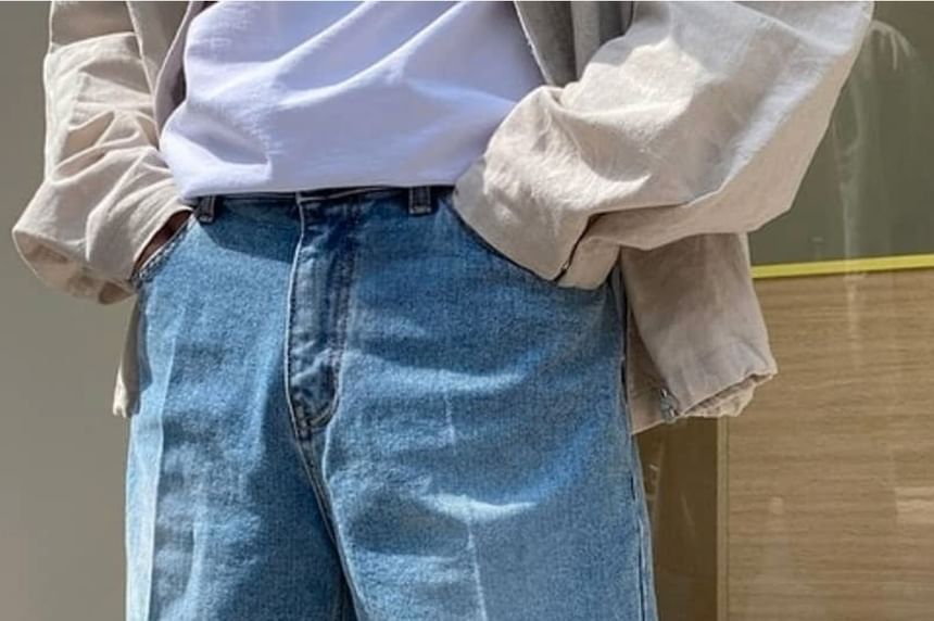 Low Rise Denim Shorts