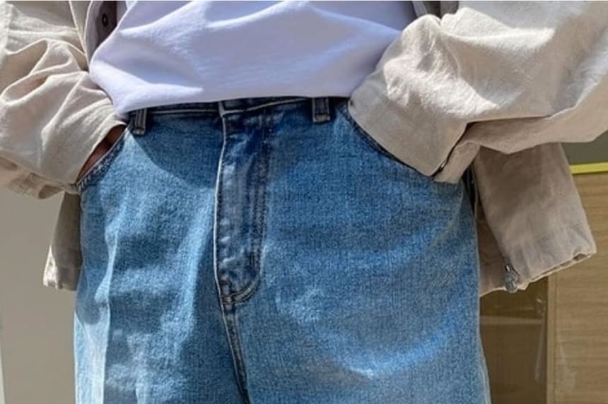 Low Rise Denim Shorts