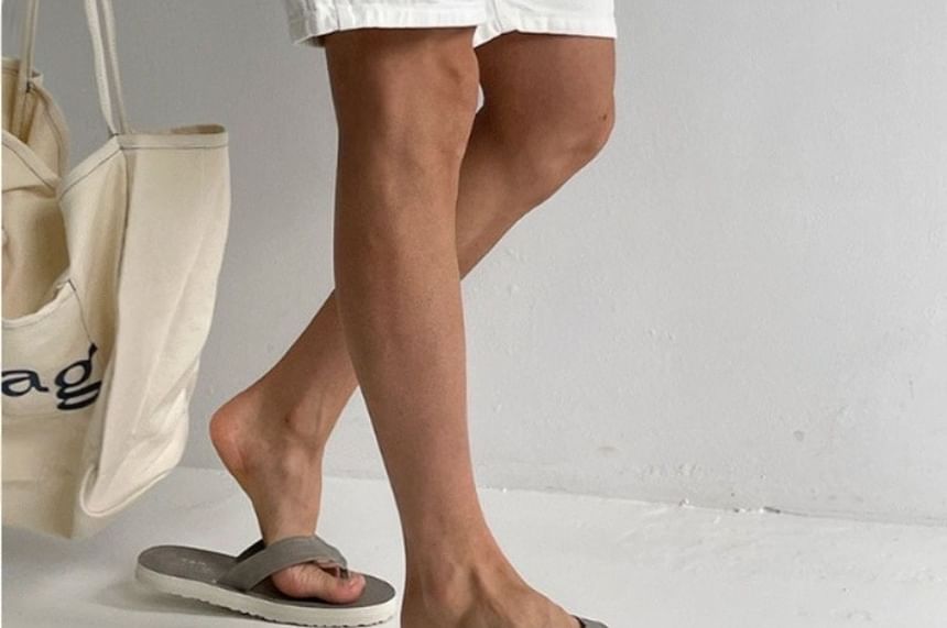 Low Rise Plain Shorts