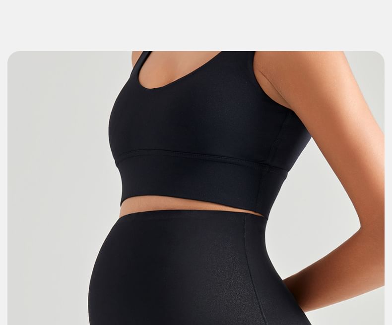 Maternity High Waist Plain Shaping Shorts