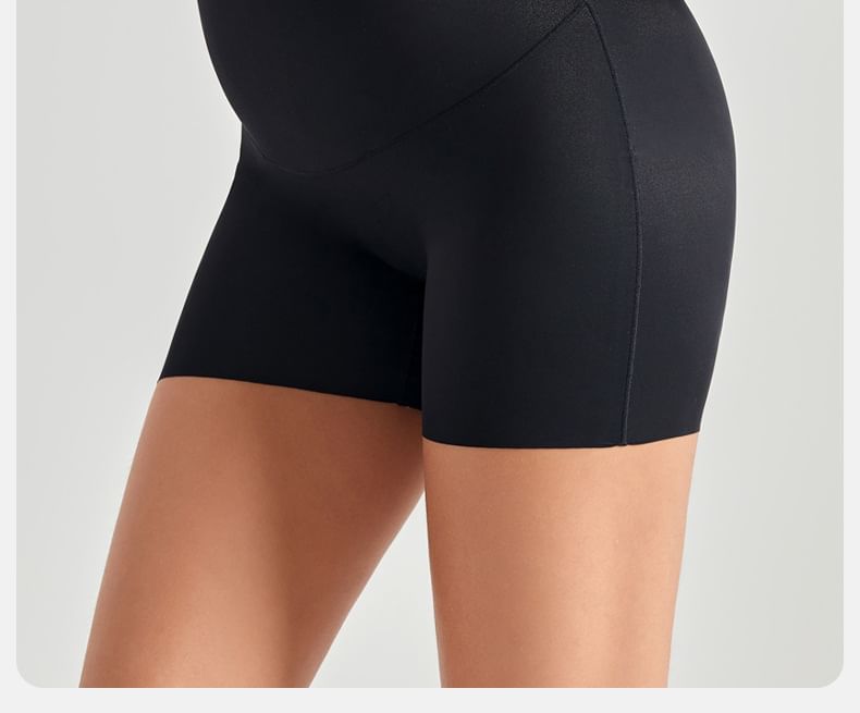 Maternity High Waist Plain Shaping Shorts