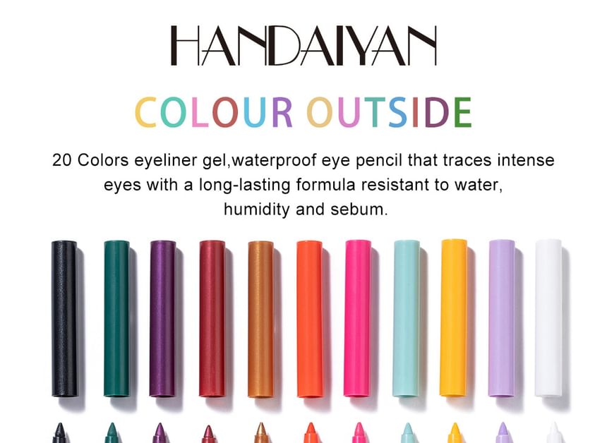 Waterproof Matte Gel Eyeliner - 10 Colors