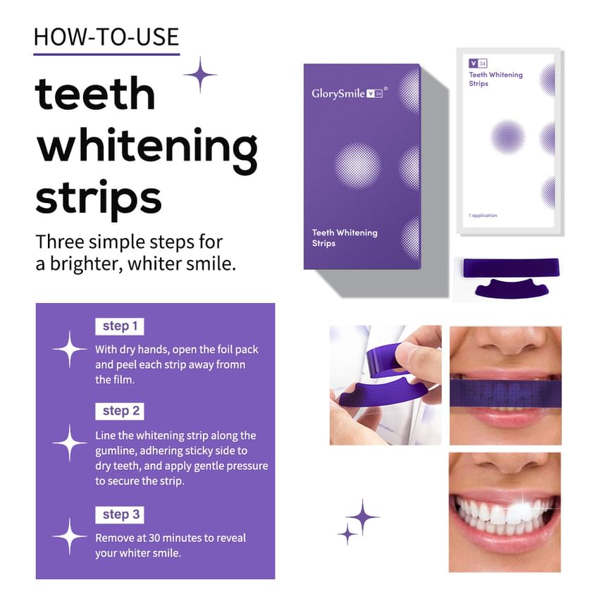 V34 Teeth Whitening Strips