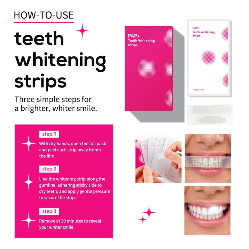 PAP+ Teeth Whitening Strips