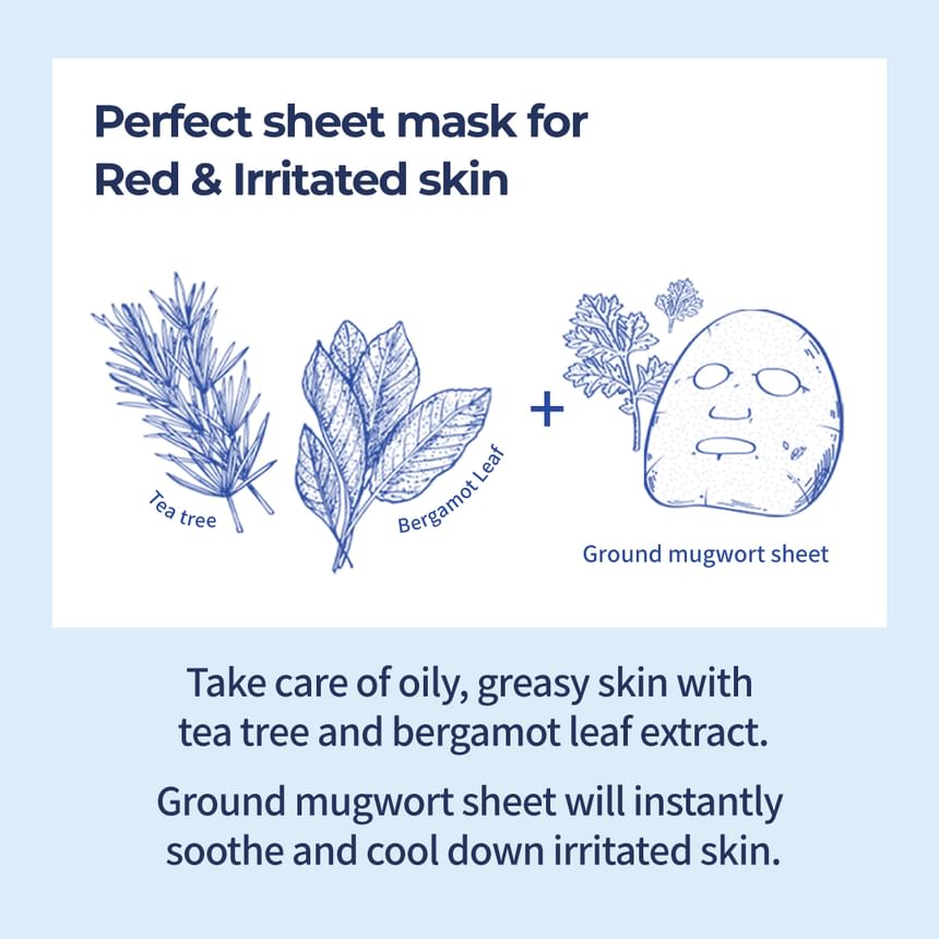 No.4 SOS Icy Soothing Sheet Mask Set 4 sheets