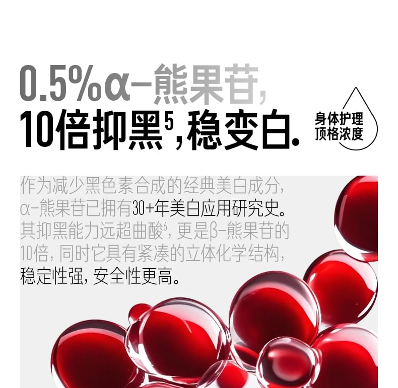 Body Whitening & Polishing Agent with a-Arbutin