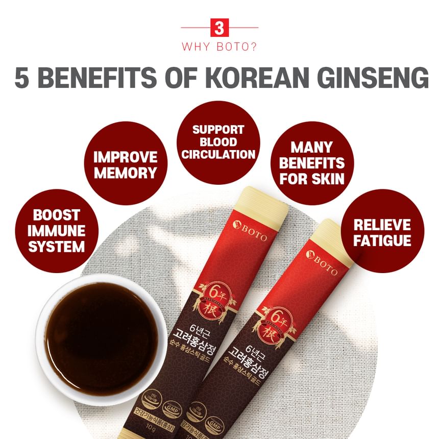 Korean Red Ginseng Extract Pure Stick Gold 2pcs Bundle Set