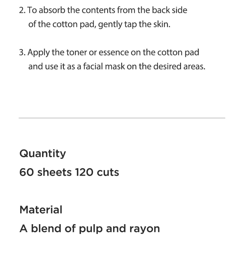 Cotton Pad For Toner