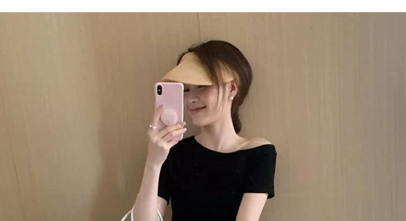 Maternity Elastic Waist Plain Frill Trim Wide Leg Pants
