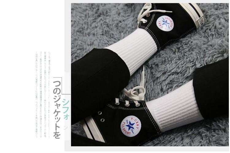 Set of 3 Pairs: Plain Ribbed Socks