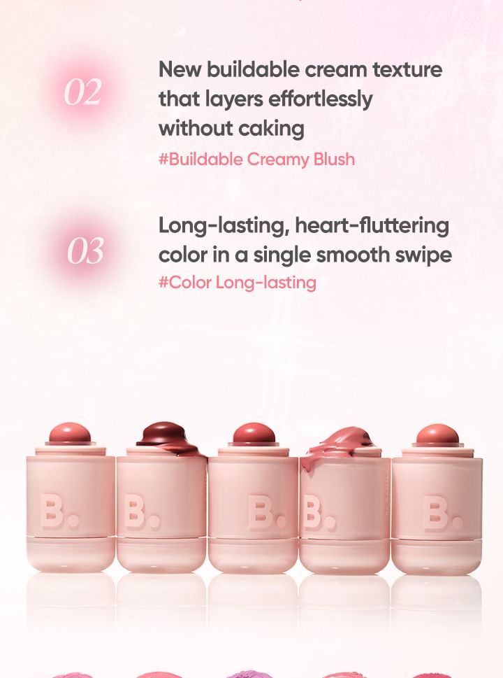 b by banila Romantic Blush Lip&Cheek - 20 Colors