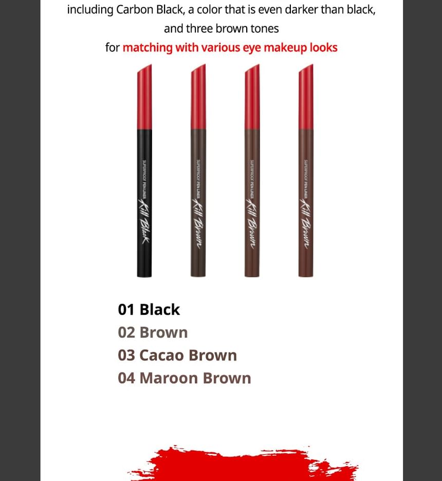 Superproof Pen Liner - 4 Colors
