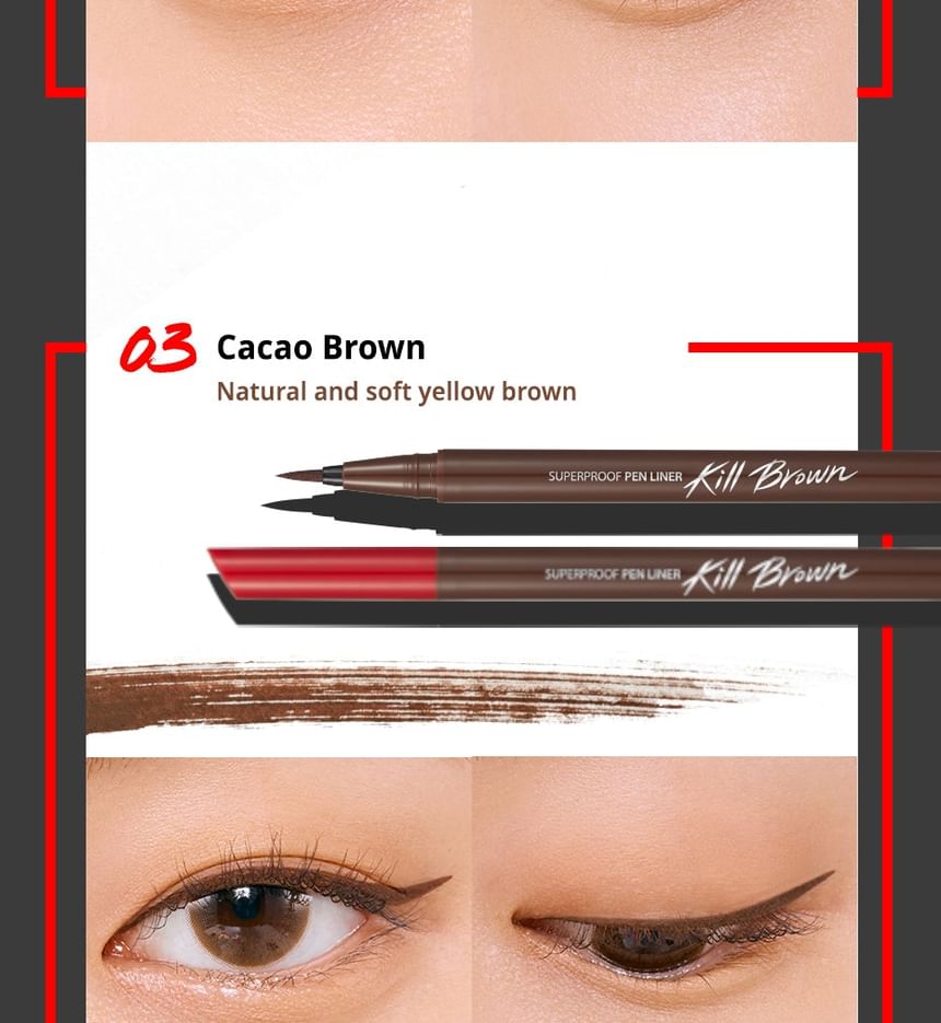 Superproof Pen Liner - 4 Colors