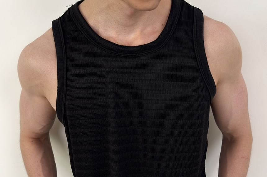 Crewneck Striped Tank Top