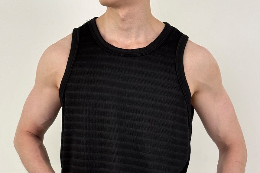 Crewneck Striped Tank Top