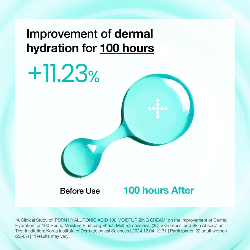 PDRN Hyaluronic Acid 100 Moisturizing Cream 2pcs Bundle Set