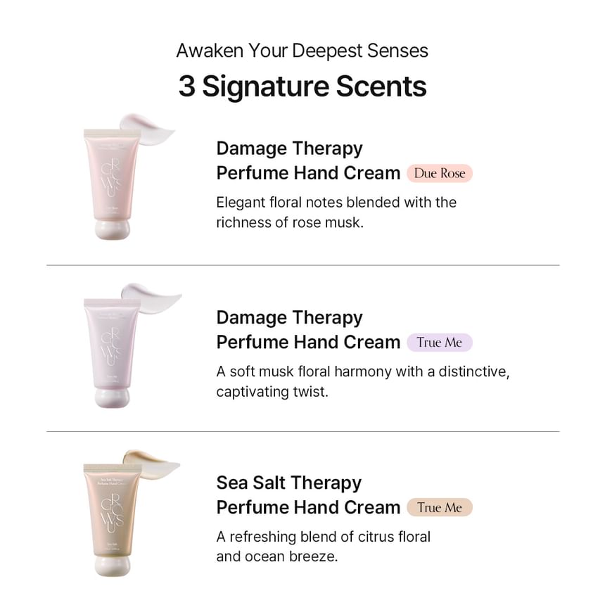 Damage Therapy Perfume Hand Cream - 3 Types