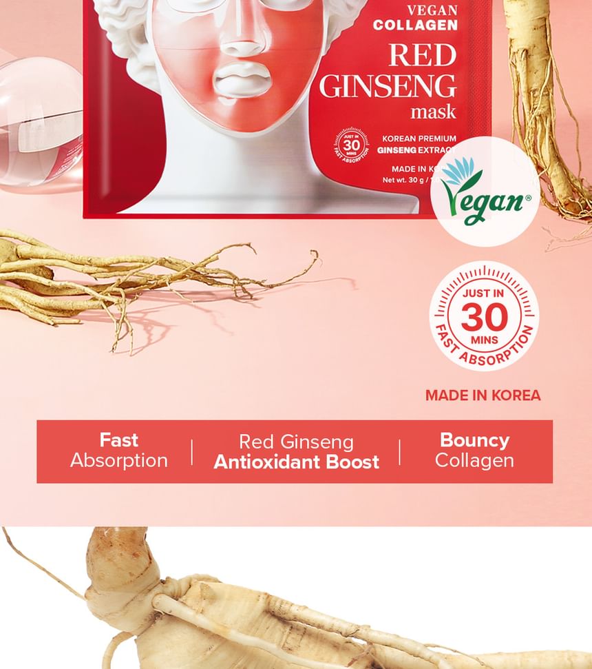 Vegan Collagen Red Ginseng Mask