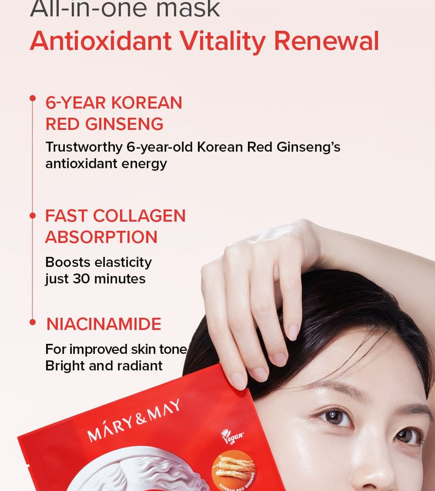 Vegan Collagen Red Ginseng Mask