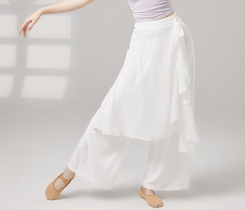 Sleeveless Mock Neck Plain Dance Top
