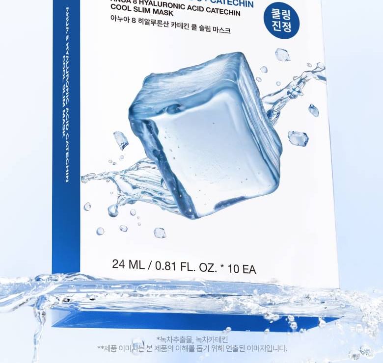 Hyaluronic Acid 8 Catechin Cool Slim Mask Set 2pcs Bundle Set