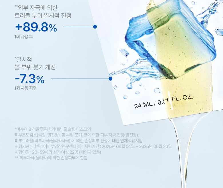 Hyaluronic Acid 8 Catechin Cool Slim Mask Set 2pcs Bundle Set
