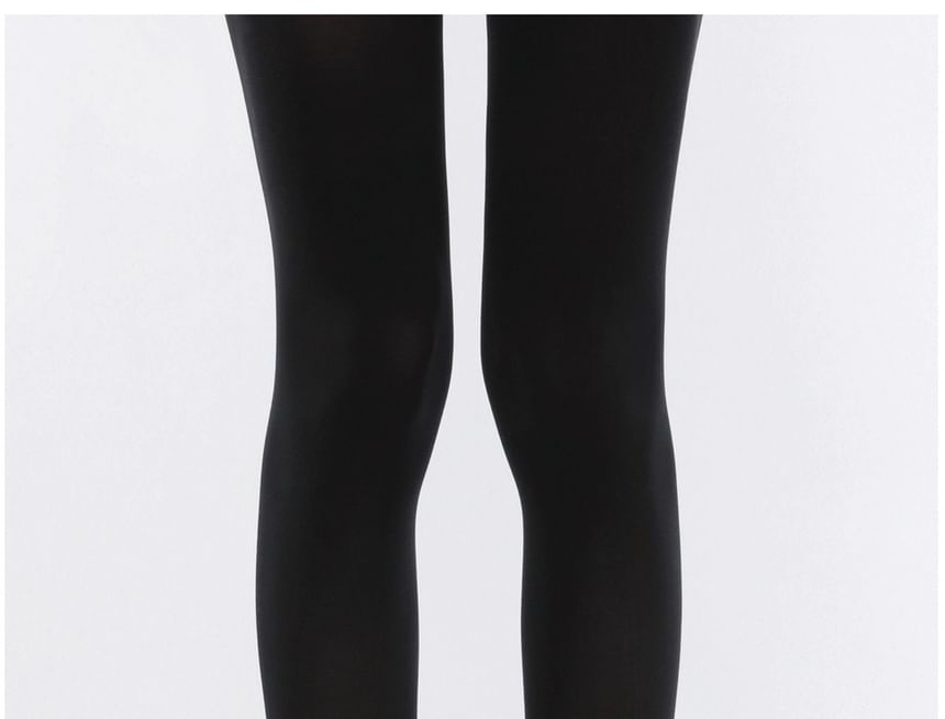 Pom Pom Fleece Panel Ribbed Knit Leg Warmers