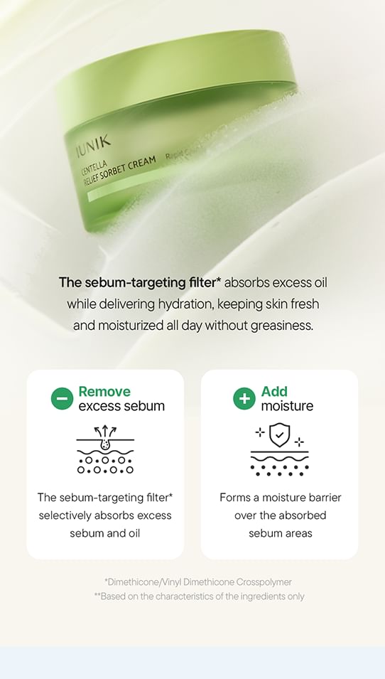 Centella Relief Sorbet Cream 2pcs Bundle Set