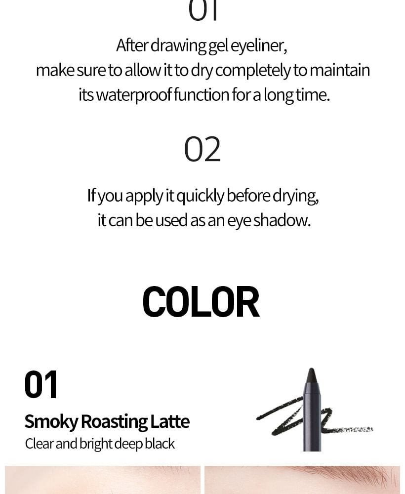 The Big Waterproof Pencil Gel Liner - 10 Colors
