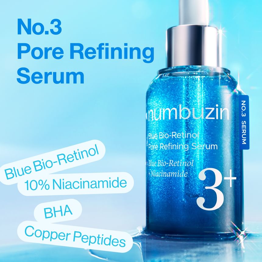 No.3 Blue Bio-Retinol Pore Refining Serum Vial Set